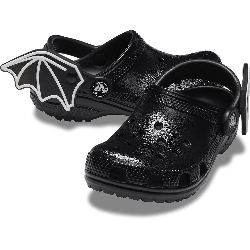 🦇 Toddler Bat Wing Black Crocs